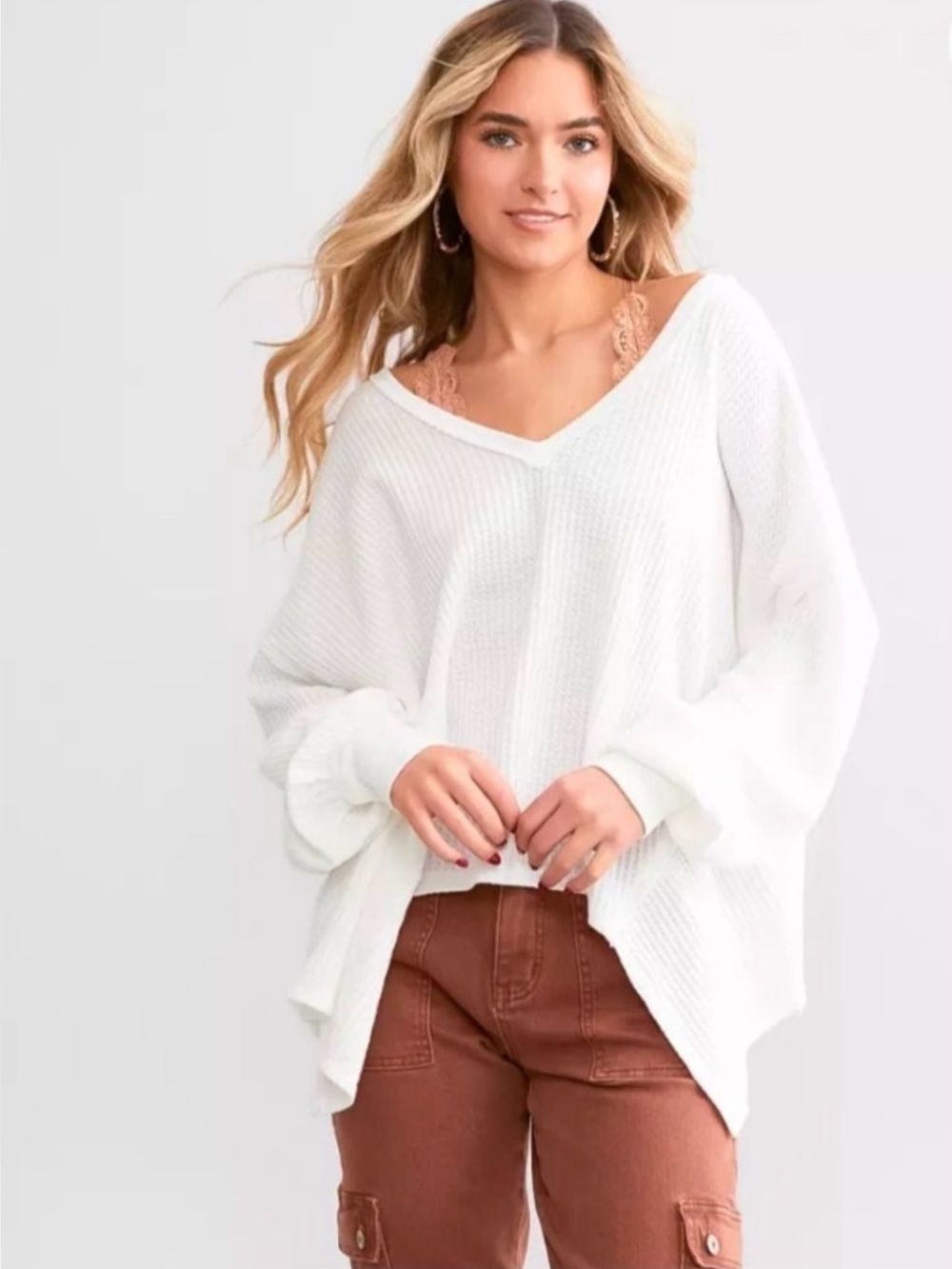 Free People We The Free Coraline Extra Oversized Thermal Size S